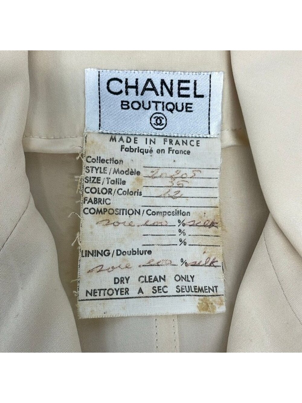 Chanel Jacket Ivory - Picture 3 of 3